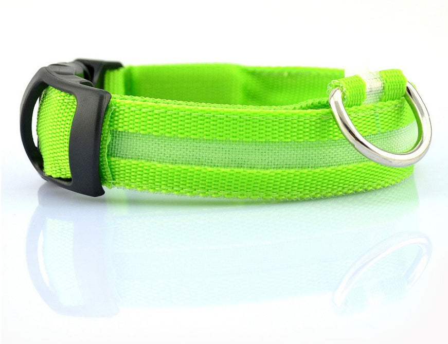 Nylon LED Pet Dog Luminous Collar