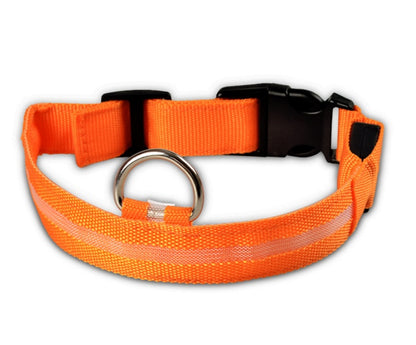 Nylon LED Pet Dog Luminous Collar