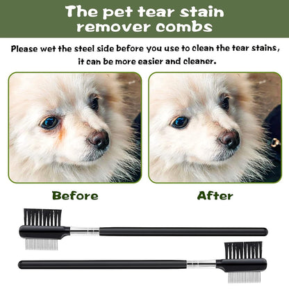 Pet Double-sided Eye Brush