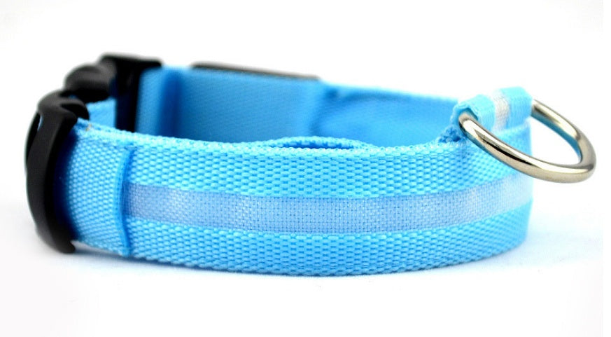 Nylon LED Pet Dog Luminous Collar