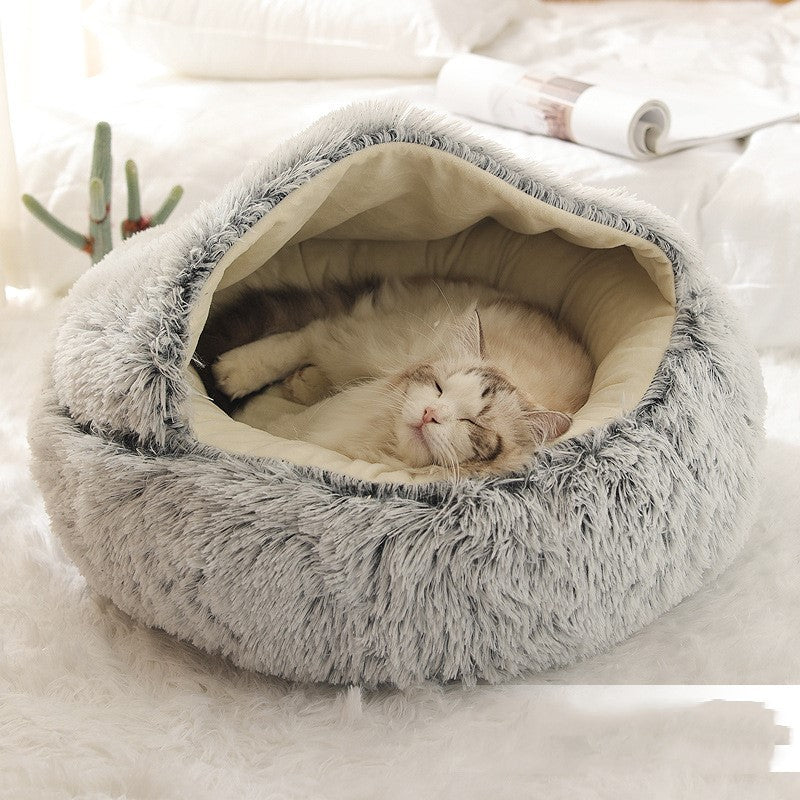 Winter Warm Semi-Enclosed Cat Litter Box