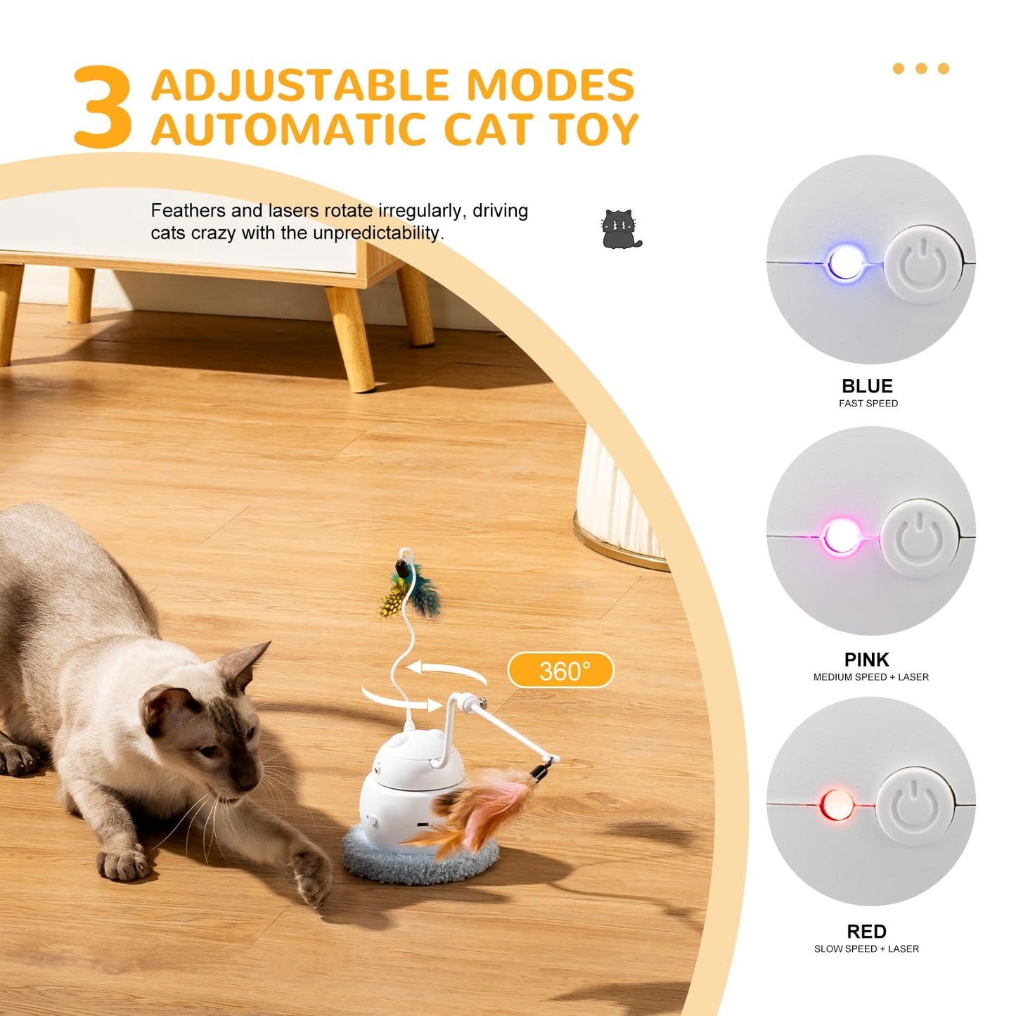 4-in-1 Rechargeable Interactive Cat Toy