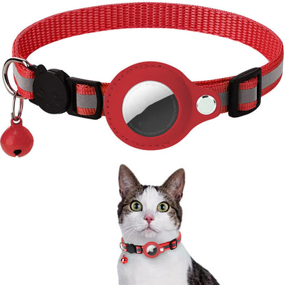 Reflective Collar with Airtag Holder