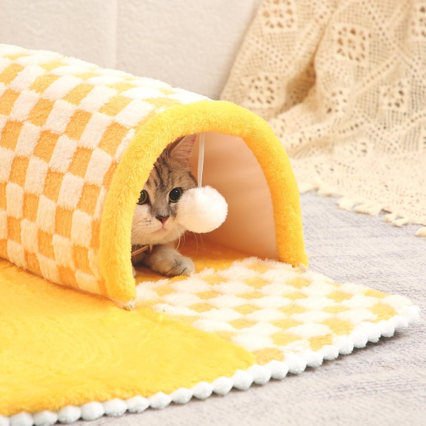 2 In 1 Dog Cat Bed Tunnel