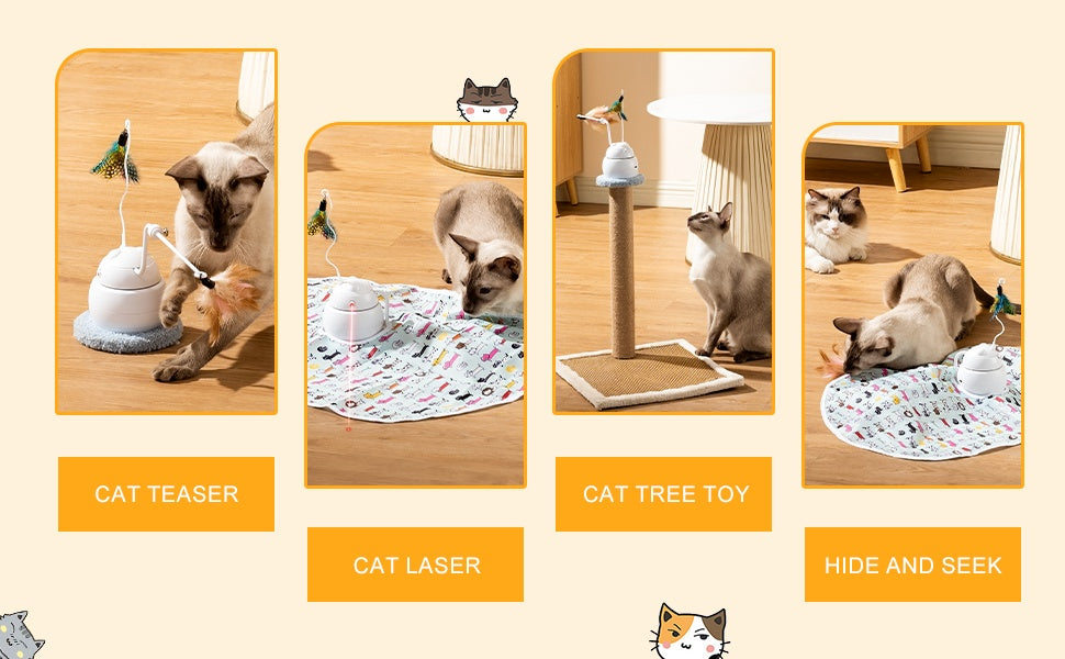 4-in-1 Rechargeable Interactive Cat Toy