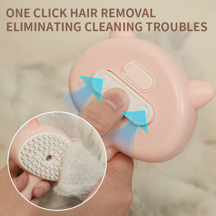 Rechargeable Self-Cleaning Pet Grooming Brush