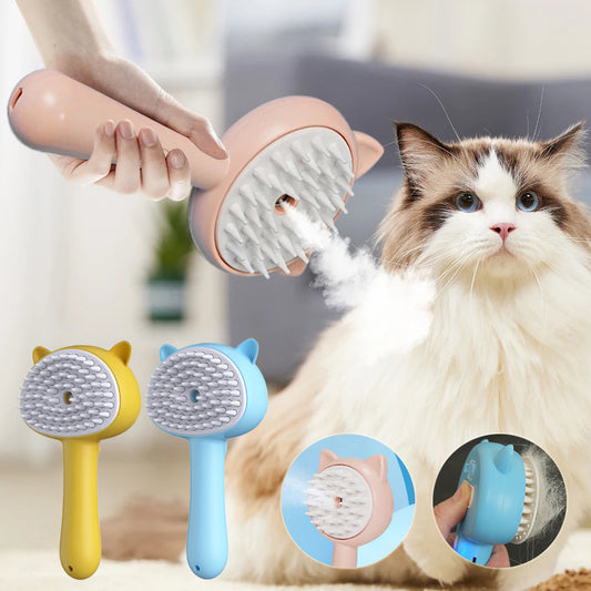 Rechargeable Self-Cleaning Pet Grooming Brush