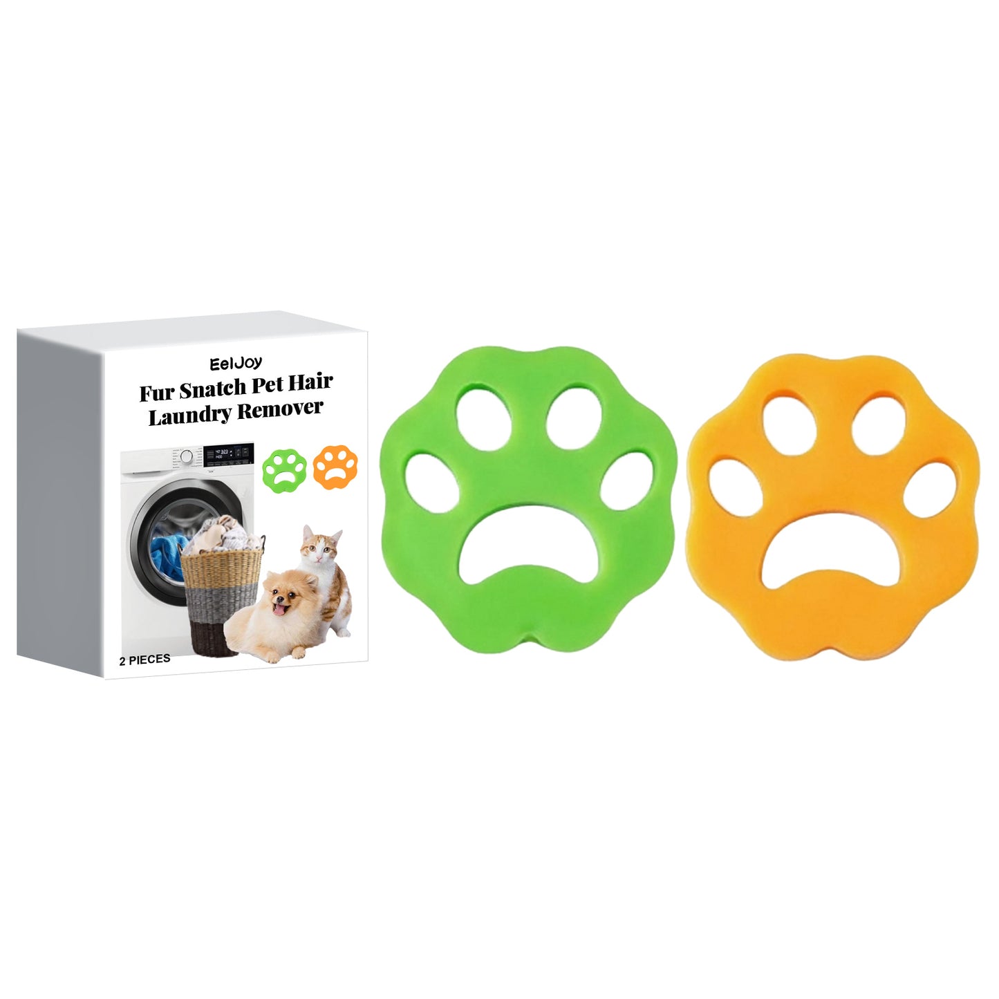 2-Pack Pet Hair Remover for Laundry